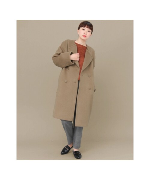 KBF（ケイビーエフ）の「【予約】KBF+ ダブルボタンビックコート  