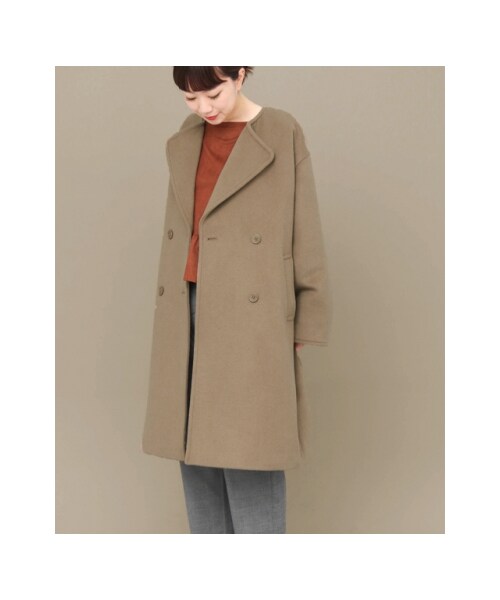 KBF（ケイビーエフ）の「【予約】KBF+ ダブルボタンビックコート  