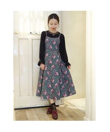 an another angelus | ローズ柄コルセット切替ワンピース/an another angelus(ワンピース)