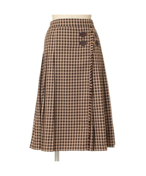 F i.n.t（フィント）の「ビット使いチェックキルトスカート/F i.n.t（スカート・レディース・その他）」の4枚目の写真