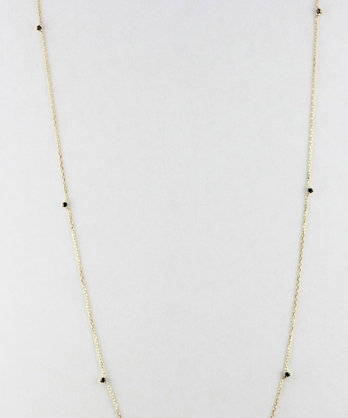 two ply（トゥープライ）の「トゥー プライ 130 キャビア ダイヤモンド オペラ ステーション ロング ネックレス 7ダイヤ（ネックレス・レディース・ゴールド・71cm）」の2枚目の写真