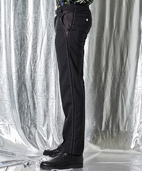 John  UNDER COVER スラックス パンツ john undercover パンツ JohnUNDERCOVER スラックス 3(L位) 黒x紺