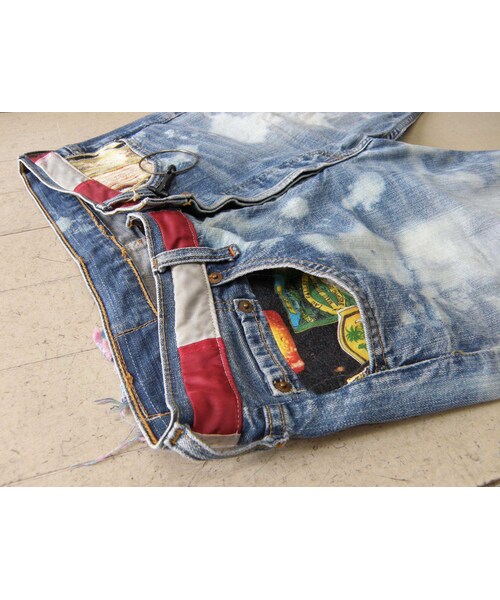 gilet（ジレ）の「gilet　リメイクデニムショートパンツ 1点もの（デニムパンツ・メンズ・その他）」の10枚目の写真