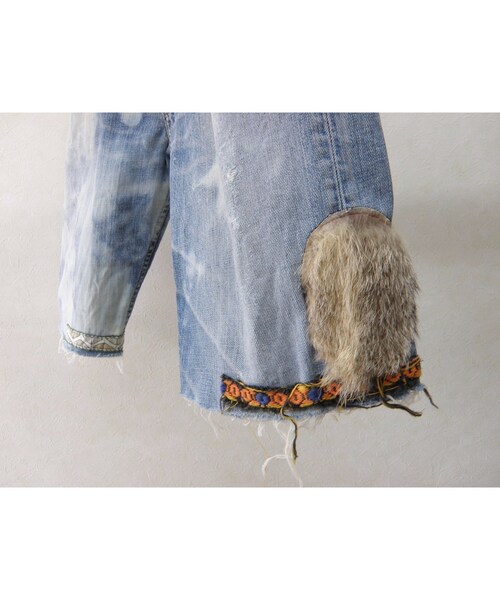 gilet（ジレ）の「gilet　リメイクデニムショートパンツ 1点もの（デニムパンツ・メンズ・その他）」の3枚目の写真