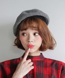 DHOLIC | 7COLORSウールブレンドベレー帽(ハンチング/ベレー帽)