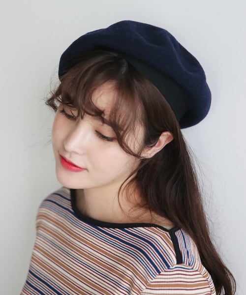 DHOLIC（ディーホリック）の「7COLORSウールブレンドベレー帽（ハンチング/ベレー帽・レディース・グレー/ホワイト/その他/レッド/ブラック/パープル/ベージュ・FREE）」の7枚目の写真