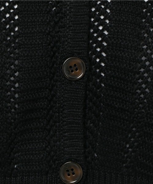 archives（アルシーヴ）の「スカシ柄Ｂｉｇ袖カーデ（ニット/セーター・レディース・アイボリー/ブラック/レッド・MEDIUM）」の9枚目の写真