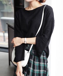DHOLIC | スリットスリーブニットTシャツ(ニット/セーター)