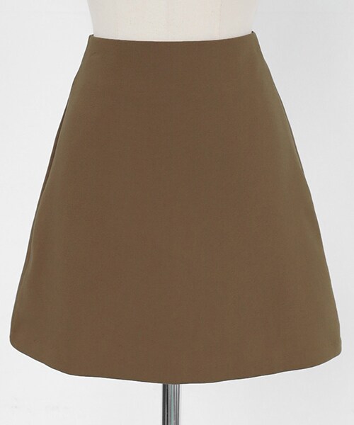 DHOLIC(ディーホリック)の「6COLORSミニマルAラインスカート(スカート・レディース・ピンク/ブラック/グリーン/グレー/レッド/ベージュ・S/M)」の4枚目の写真