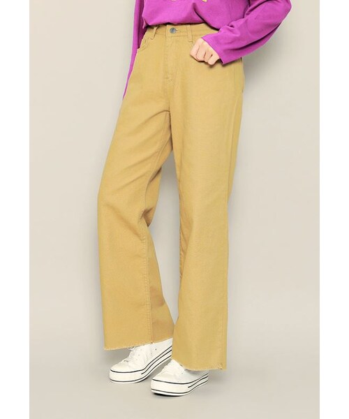 HOTPING（ホッピン）の「カットオフ魔法ワイドパンツ（その他パンツ・レディース・カーキ/ブラック/ベージュ・S/M/L/XL/XXL/XXXL）」の3枚目の写真