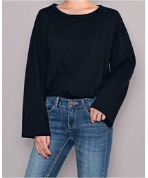 HOTPING | ドロップショルダーロングスリーブTシャツ(Tシャツ/カットソー)