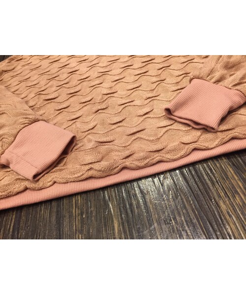 USED（ユーズド）の「Design knit tops　pink（ニット/セーター・レディース・その他）」の3枚目の写真