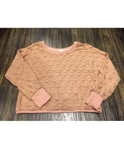 USED（ユーズド）の「Design knit tops　pink（ニット/セーター・レディース・その他）」の2枚目の写真