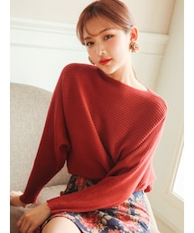 KORMARCH | ボートネックニットプルオーバー(ニット/セーター)