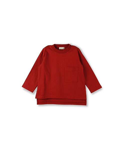 BRANSHES（ブランシェス）の「ビックシルエットTシャツ（Tシャツ/カットソー・キッズ・オフホワイト/エンジ/ブラック・80～150）」の3枚目の写真