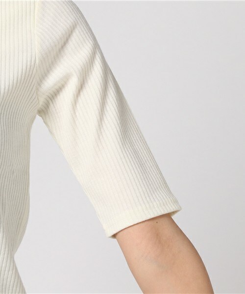 Doux archives（ドゥアルシーヴ）の「スカラッププルオーバー（Tシャツ/カットソー・レディース・オフホワイト/ブラック/チャコールグレー/ブラウン/グリーン/パープル・MEDIUM）」の11枚目の写真