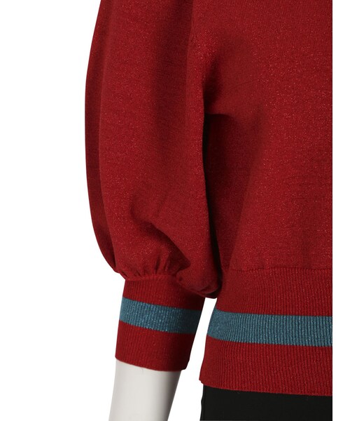 jouetie（ジュエティ）の「Aymmy×jouetieGIRL PARTYニット（トップス・レディース・ブラック/レッド/シルバー）」の13枚目の写真