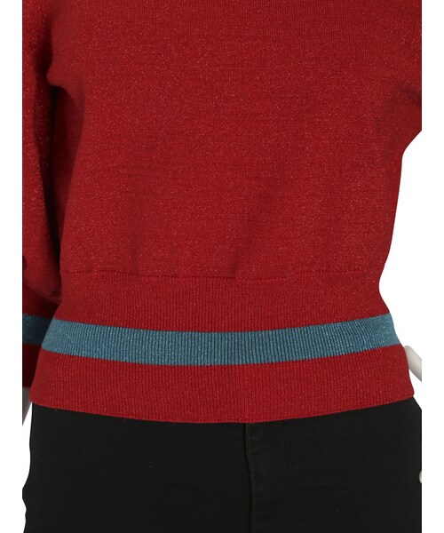 jouetie（ジュエティ）の「Aymmy×jouetieGIRL PARTYニット（トップス・レディース・ブラック/レッド/シルバー）」の12枚目の写真