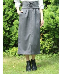 earth music&ecology | ・SET2点 コルセットベルト+スカート(スカート)
