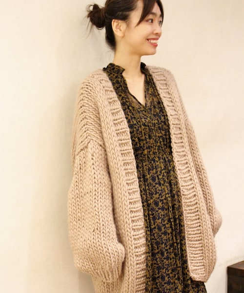 plage(プラージュ)の「《予約》I LOVE MR.MITTENS LOW G カーディガン◆(トップス・ベージュ/フリー/在庫なし)」の17枚目の写真