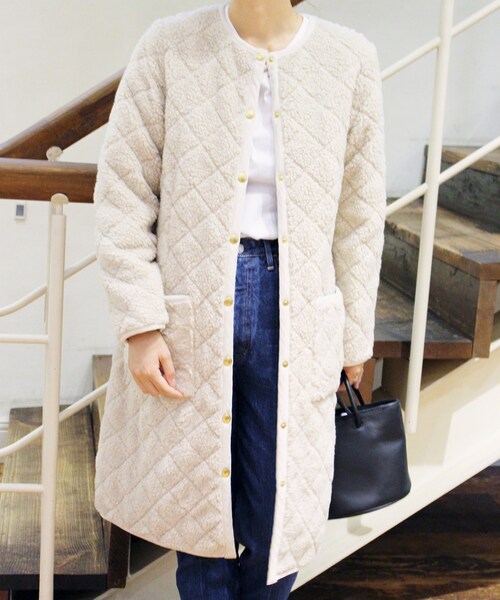 plage（プラージュ）の「《予約》別注TWW ARKLEY ボアロングコート  