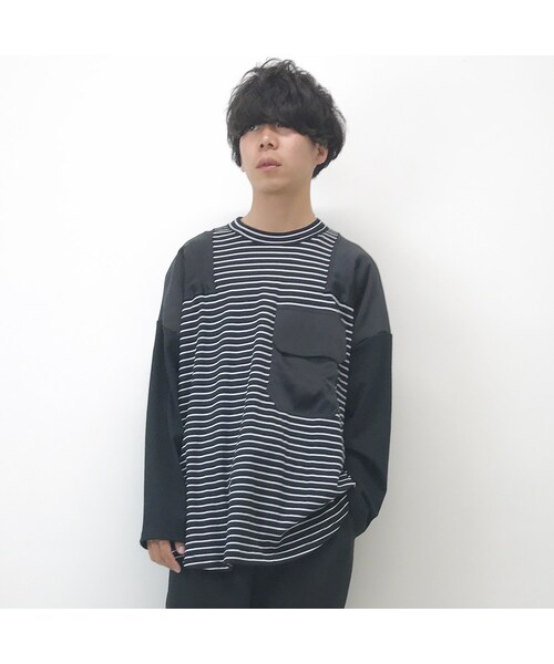 elephant TRIBAL fabrics（エレファントトライバルファブリックス）の「elephant TRIBAL fabrics  /  バスクコマンドT / ブラック（Tシャツ/カットソー・メンズ・その他）」の5枚目の写真