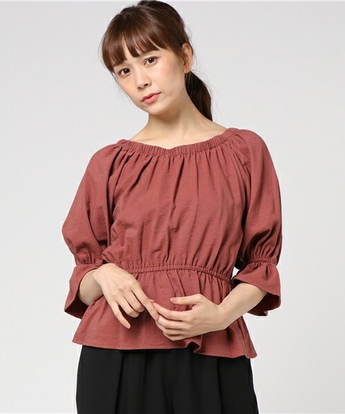 archives（アルシーヴ）の「釦付き3Wayブラウス（シャツ/ブラウス・レディース・オフホワイト/ブラック/レッド系その他・MEDIUM）」の3枚目の写真