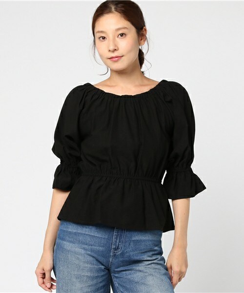 archives（アルシーヴ）の「釦付き3Wayブラウス（シャツ/ブラウス・レディース・オフホワイト/ブラック/レッド系その他・MEDIUM）」の2枚目の写真