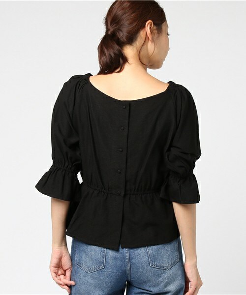 archives（アルシーヴ）の「釦付き3Wayブラウス（シャツ/ブラウス・レディース・オフホワイト/ブラック/レッド系その他・MEDIUM）」の6枚目の写真