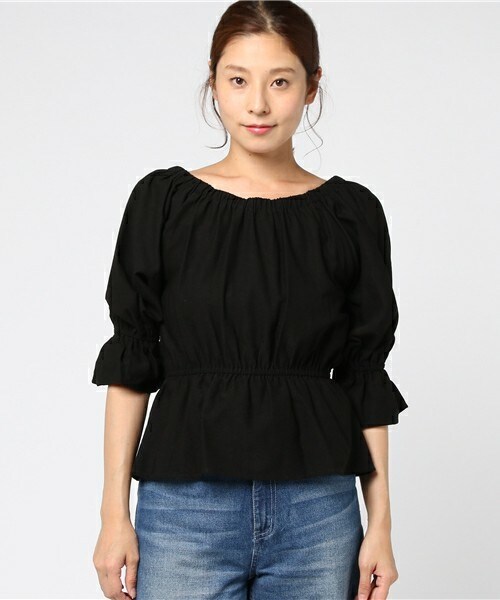 archives（アルシーヴ）の「釦付き3Wayブラウス（シャツ/ブラウス・レディース・オフホワイト/ブラック/レッド系その他・MEDIUM）」の4枚目の写真