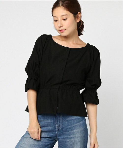 archives（アルシーヴ）の「釦付き3Wayブラウス（シャツ/ブラウス・レディース・オフホワイト/ブラック/レッド系その他・MEDIUM）」の13枚目の写真