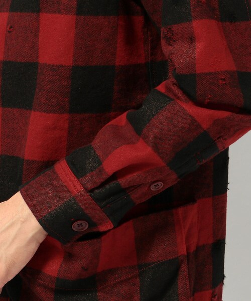 roar(ロアー)の「【別注】roar/ロアー/RB-RF03/バッフォローチェックBZ(ジャケット/アウター・メンズ・WHITE/RED・2/3)」の9枚目の写真