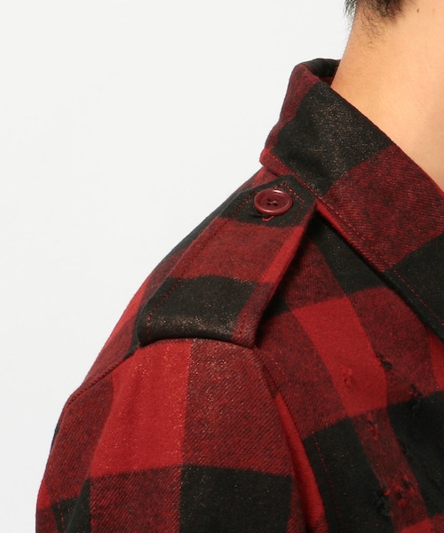 roar(ロアー)の「【別注】roar/ロアー/RB-RF03/バッフォローチェックBZ(ジャケット/アウター・メンズ・WHITE/RED・2/3)」の7枚目の写真