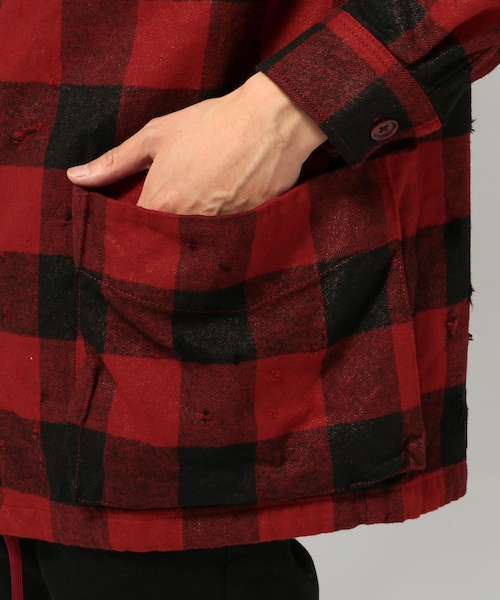 roar(ロアー)の「【別注】roar/ロアー/RB-RF03/バッフォローチェックBZ(ジャケット/アウター・メンズ・WHITE/RED・2/3)」の10枚目の写真