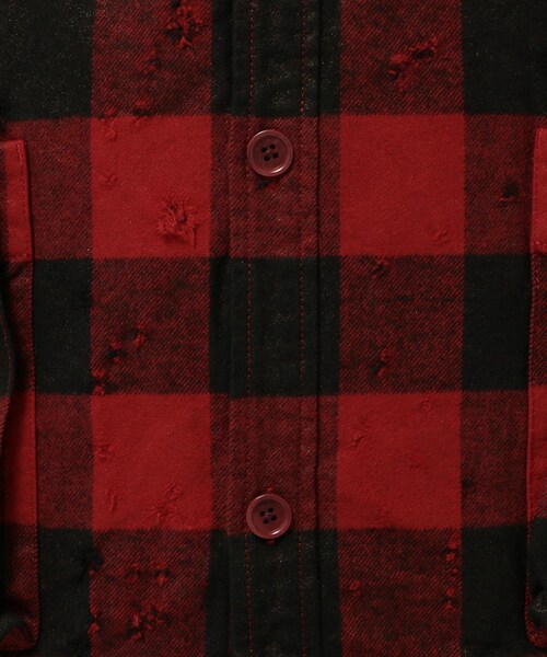 roar(ロアー)の「【別注】roar/ロアー/RB-RF03/バッフォローチェックBZ(ジャケット/アウター・メンズ・WHITE/RED・2/3)」の8枚目の写真