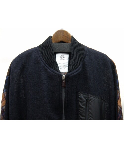 STOF（ストフ）の「stof　バックチェックワイドポンチョ（その他トップス・メンズ・その他）」の3枚目の写真