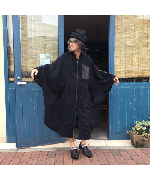 STOF（ストフ）の「stof　バックチェックワイドポンチョ（その他トップス・メンズ・その他）」の13枚目の写真