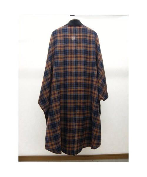 STOF（ストフ）の「stof　バックチェックワイドポンチョ（その他トップス・メンズ・その他）」の5枚目の写真