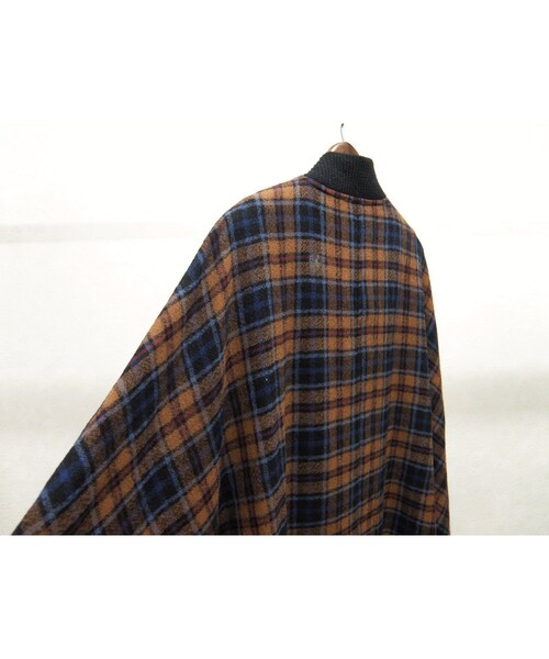 STOF（ストフ）の「stof　バックチェックワイドポンチョ（その他トップス・メンズ・その他）」の7枚目の写真