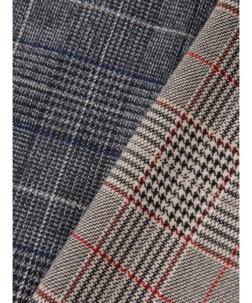 w closet（ダブルクローゼット）の「グレンチェックダブルジャケット（ジャケット/アウター・レディース・ベージュ/グレー・FREE）」の13枚目の写真