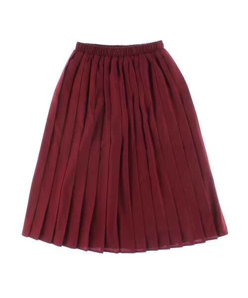 E hyphen world gallery（イーハイフンワールドギャラリー）の「・カラープリーツスカート（スカート・ブラック/レッド/ダークベージュ/テラコッタ/マスタード/カーキ・F）」の7枚目の写真