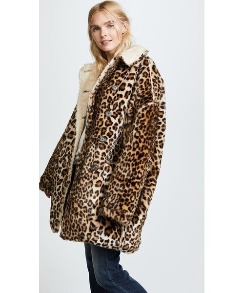 R13（アールサーティーン）の「R13 Leopard Hunting Faux Fur