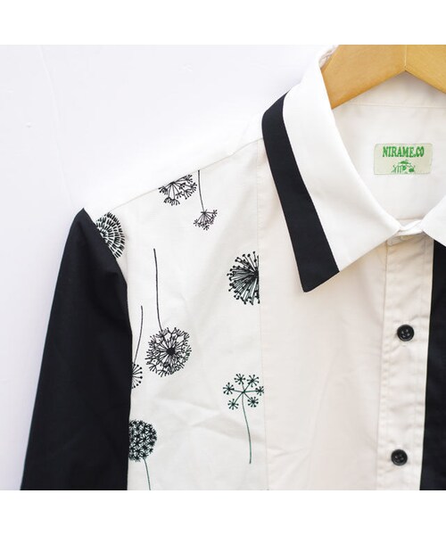 NIRAME.CO（ニラメッコ）の「モノトンぽぽシャツ（シャツ/ブラウス・メンズ・その他）」の4枚目の写真