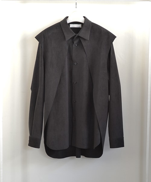 ETHOSENS（エトセンス）の「マイクロスエードレイヤードシャツ