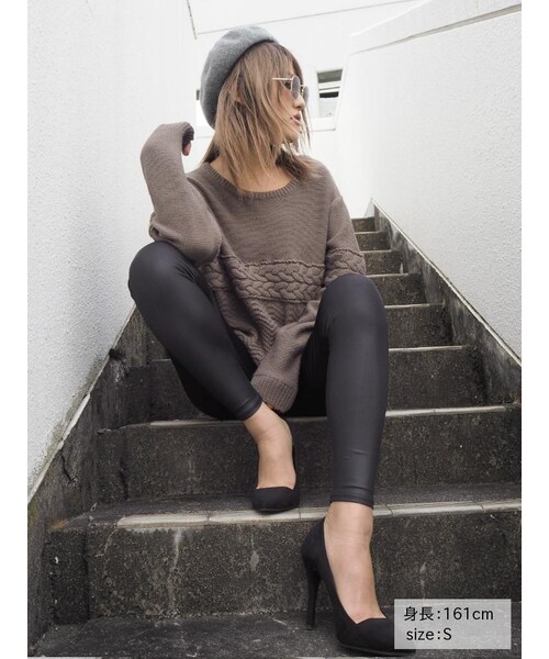 GYDA（ジェイダ）の「BASICレギンス（パンツ・レディース・ブラック・S）」の3枚目の写真