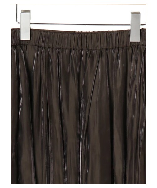 GARAGE OF GOOD CLOTHING（ガレージオブグッドクロージング）の「光沢マキシスカート（スカート・カーキ/ネイビー・F）」の6枚目の写真