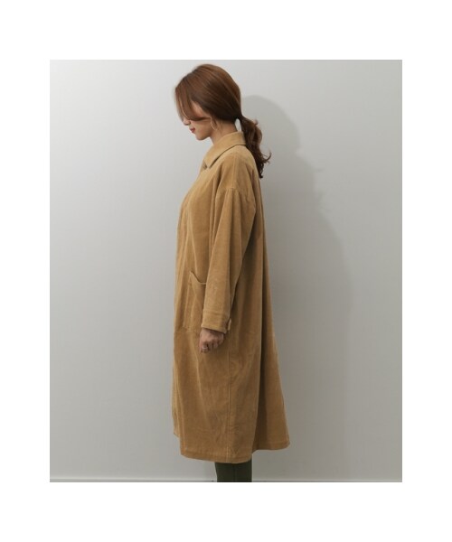 コーデュロイロングコート コーデュロイコート ロング丈 コート 秋服 レディース ジャケット