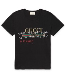 GUCCI | Gucci Printed Cotton-Jersey T-Shirt(Tシャツ/カットソー)