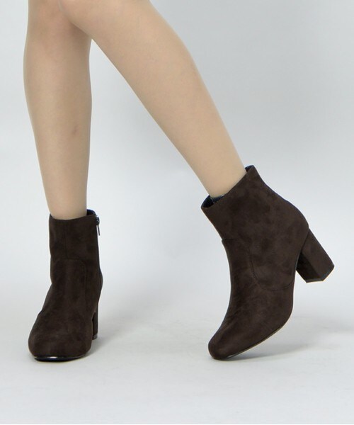 archives（アルシーヴ）の「スクエアストレッチミドルブーツ（ブーツ・レディース・ブラック/ダークブラウン・MEDIUM/LARGE）」の8枚目の写真