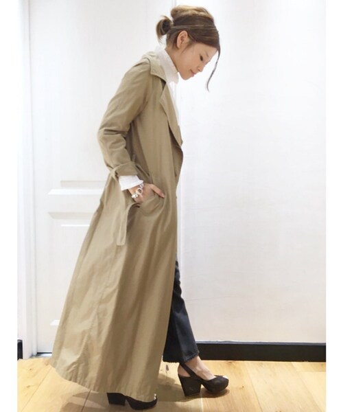 ジャケット・アウター Deuxieme Classe CELERIE LONG TRENCH COAT Deuxieme Classe CELERIE LONG TRENCH COAT